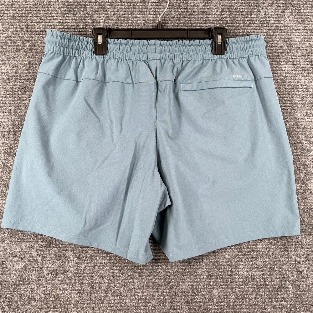 Quiksilver Shorts Mens XL DryFlight Blue Hybrid Elastic Waist Active Beach